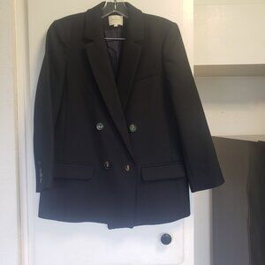 Sezane Black Blazer Jacket Size 36